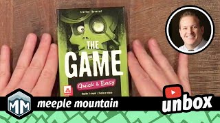 The Game: Quick & Easy - Unboxing