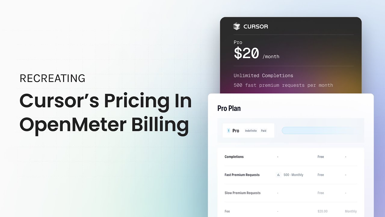 Recreating Cursor's Pricing in OpenMeter Billing