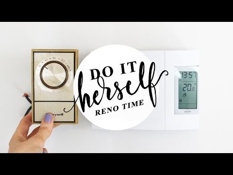 How To Replace an Analog Thermostat with Digital (Baseboard Electric Heaters) | DO IT HERSELF