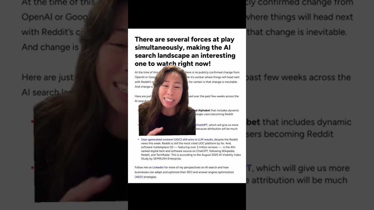 ChatGPT citing Reddit less frequently as a source due to recent Google index changes, which then cau