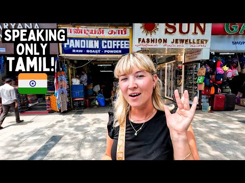 First Time in CHENNAI, Tamil Nadu 🇮🇳 (Speaking only TAMIL for 24 hours)