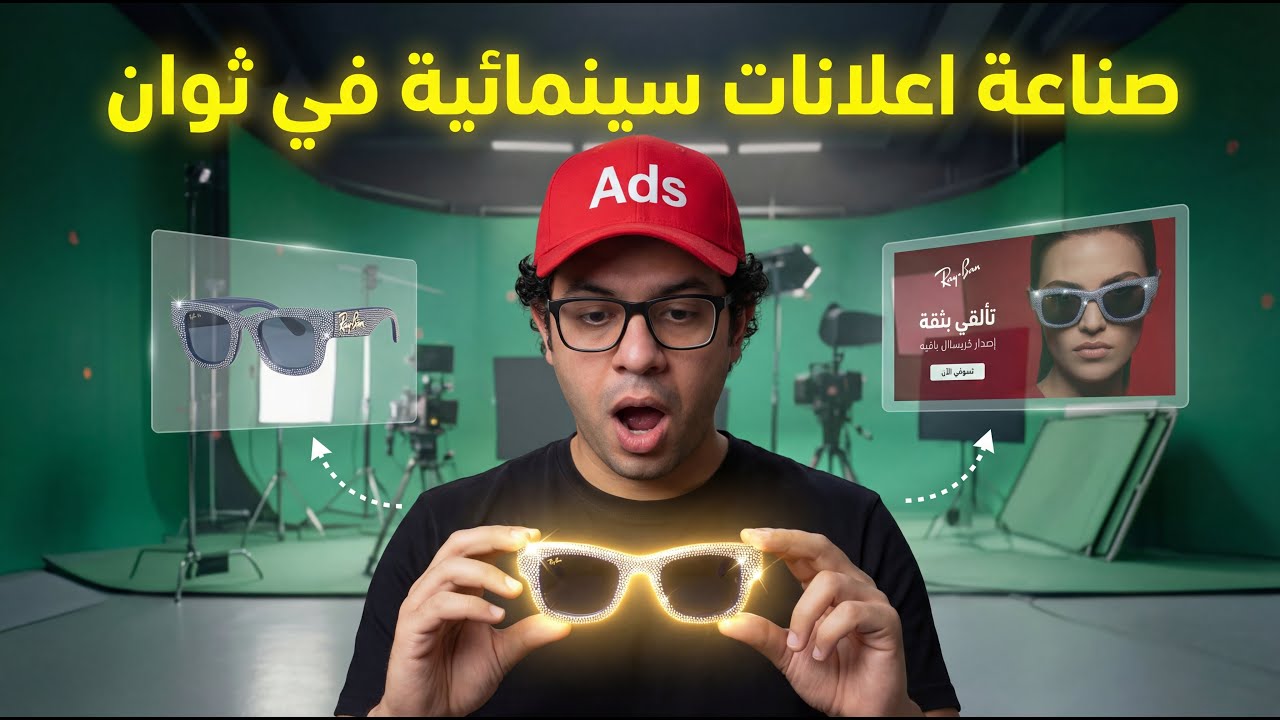 صناعة فيديو اعلاني سينمائي لأي منتج في ثوان ( تطبيق عملي خطوة بخطوة ) Create cinematic