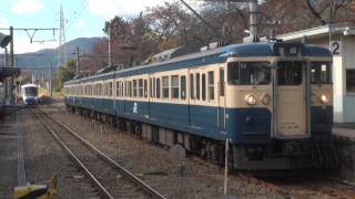 preview picture of video '東桂駅でのJR115系M9編成と富士急8000系（元・小田急20000形RSE）の交換'