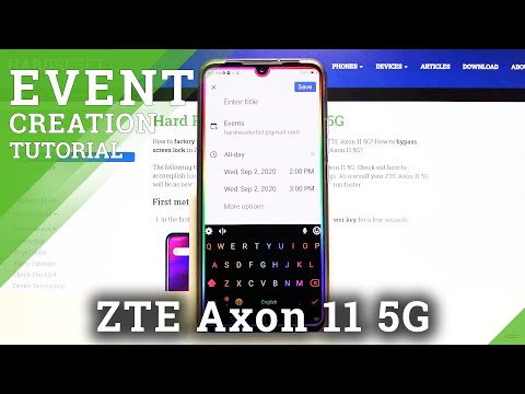 How to Add Event to Calendar in ZTE Axon 11 5G – Schedule Events