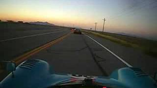 preview picture of video 'Radical driving on the highway at dusk near Tooele Utah'