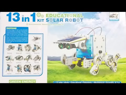 13 in 1 Solar Robot UNBOXING AND HEAD AND BODY ASSEMBLY BY @crazypbk7593
