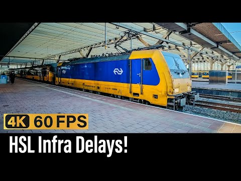 Train Cab Ride NL / HSL Infra Delays / Amsterdam - Schiphol - Rotterdam / TRAXX IC / January 2024