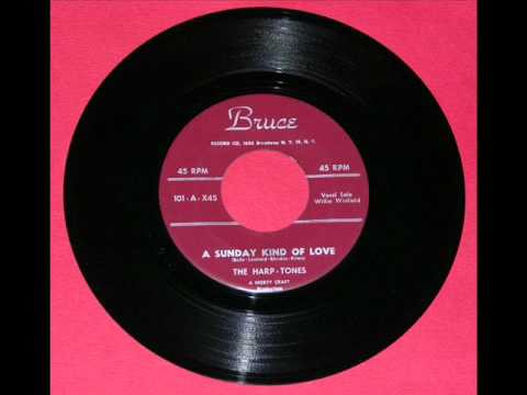 RARE HARPTONES 1953 BRUCE 101 MAROON SCRIPT DOOWOP 45.wmv
