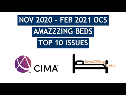 CIMA OCS AmaZZZing Beds Top Ten Issues - November 2020 & February 2021