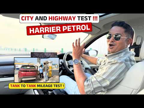 Testing Harrier PETROL in Real Life – City & Highway Mileage Truth | Tata के वादे ?