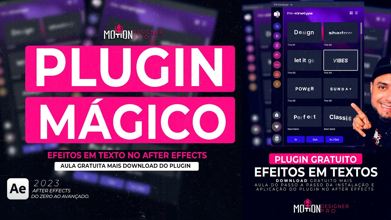 Plugin Mágico para Efeitos em TEXTO dentro do AFTER EFFECTS + Download do Plugin + AULA GRATUITA