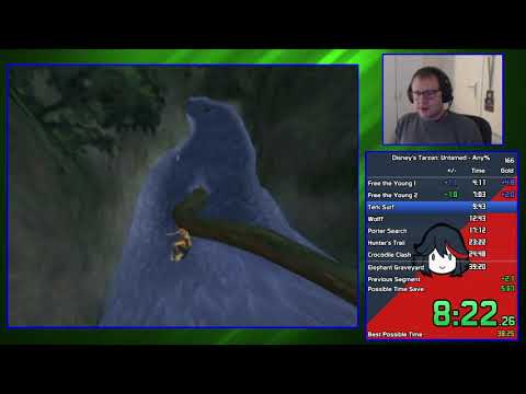 Disney's Tarzan: Untamed - Any% in 38:46 (World Record)