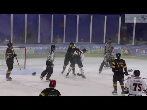 Joe Gretton vs Luke Jackson NIHL fight 25-9-21