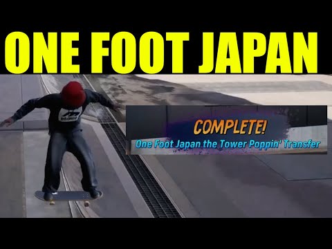 How to "one foot japan the Poppin' transfer" Los Angeles | Tony hawk pro skater 3+4 remake