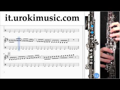 Lezioni di Oboe Shakira Can't Remember to Forget You Parte#1 Melodia Tutorial Spartito Imparare