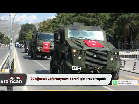 30 Ağustos Zafer Bayramı Töreni İçin Prova Yapıldı
