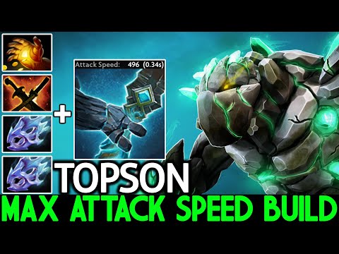 TOPSON [Tiny] Max Attack Speed Build 3 Hit/Sec Cancer Plays 7.26 Dota 2