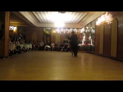  Leandro Oliver  and  Laila Rezk  are  dancing  to  "  Llevatelo todo  "  by  Alfredo De Angelis