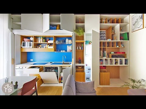 NEVER TOO SMALL: Architect’s Colourful 50’s Small Apartment Italy 39sqm/429sqft