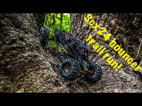 Mofo rc scx24 bouncer trail run! Pt.1