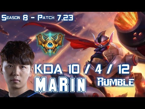 MaRin RUMBLE vs JAX Top - Patch 7.23 KR Ranked