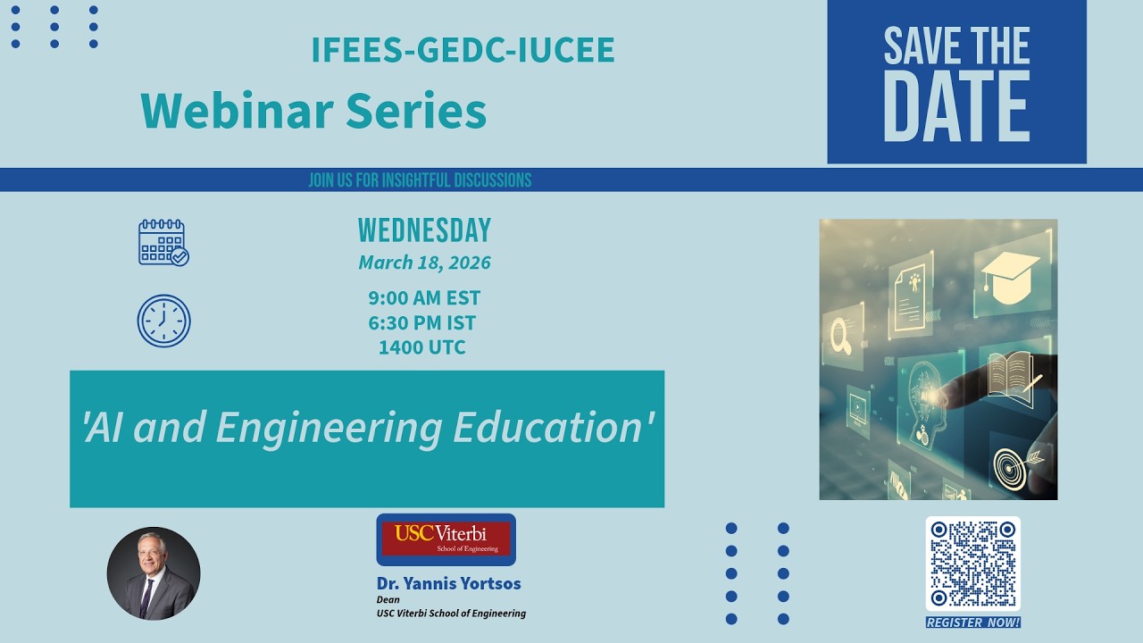 IFEES GEDC IUCEE Webinar:  AI and Engineering Education