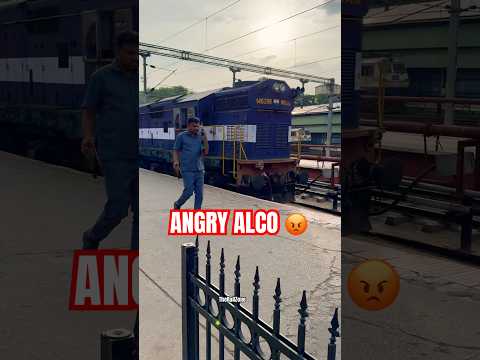 ANGRY ALCO 😡🔥 #locopilot #indianrailway #locomotive #dieselengine #diesel #trains #trainvideos