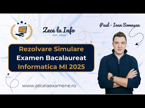 Rezolvare Simulare Examen Bacalaureat Informatica 2025