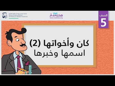 كان وأخواتها 2/ اسمها وخبرها