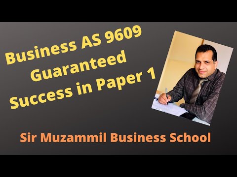 Business 9609 | Guaranteed Success in Paper 1