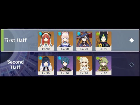 3.1 Spiral Abyss, Double Bloom Team 💦🌱- (Floor 12, 9★)
