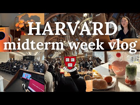HARVARD MIDTERMS VLOG 📚 5 AM mornings, lots of studying, super productive & busy, motivation
