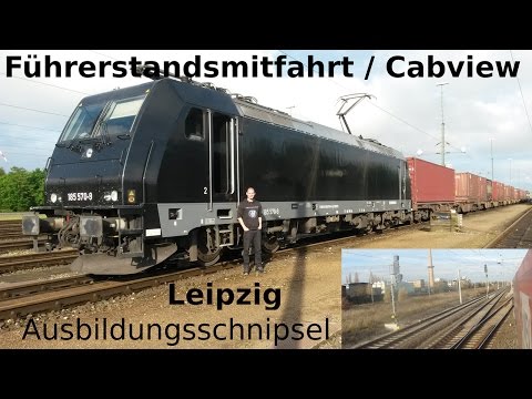 Führerstandsmitfahrt / CabView: BR 185 - Rangieren in Leipzig - Ausbildungsschnipsel