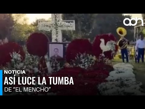 Así luce la tumba de “El Mencho” tras despliegue militar en la zona