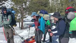 preview picture of video 'Snow Camping in the Eastern Sierra - winter backpacking at Rock Creek Lake'