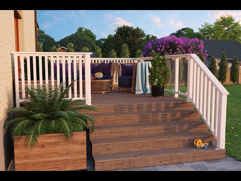 Terrasserekkverk Palmako Siri 11