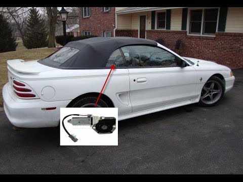 How to change quarter power window motor in 1995 Ford Mustang