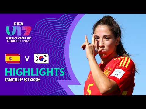 Spain vs Korea Republic Highlights | FIFA U-17 Women's World Cup Morocco 2025™