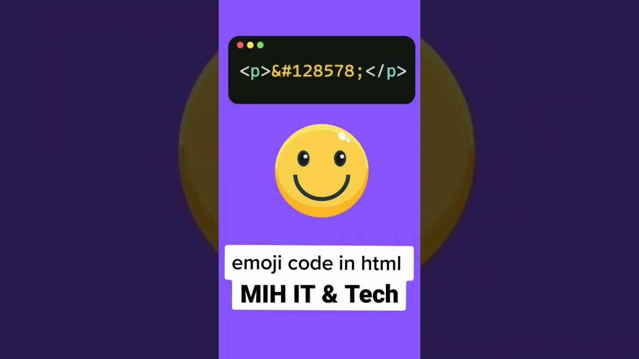 Different emojis in html | emoji code in html | different emojis code