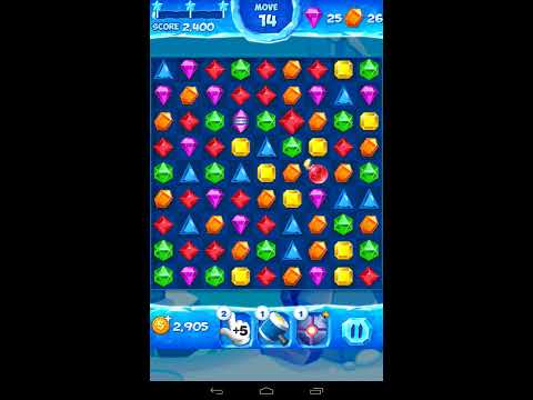Jewel Pop Mania:Match 3 Puzzle Level 144 ( Ice Cream Town Episode ) - Walkthrough ( No Booster )