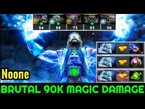 Noone [Zeus] Brutal 90K Magic Damage Crazy Gameplay 7.22 Dota 2
