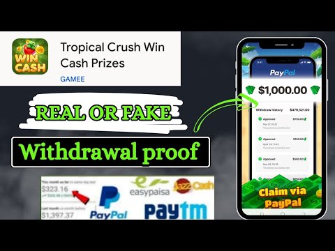 Tropical Crush Win Cash Prizes App REAL OR FAKE ?