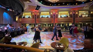 Cunard Queen Elizabeth, August 2025. Big Band version of Girls Just Want To Have Fun, a Foxtrot