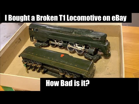 I bought a Broken T1 Pennsylvania 4-4-4-4 Steam Locomotive from eBay