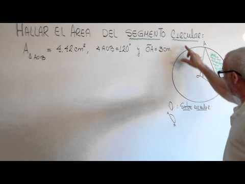 AREA DE UN SEGMENTO CIRCULAR.