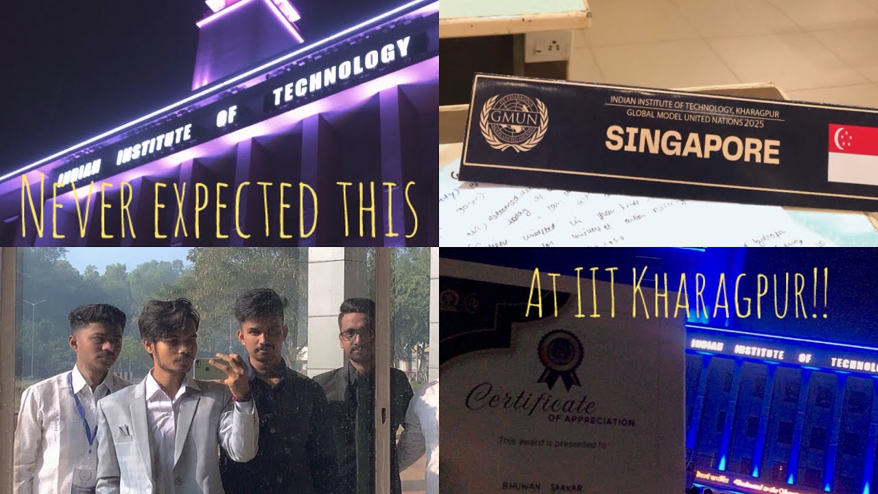 Never Expected This at IIT Kharagpur | GMUN 2025 | College Life Storytelling Vlog | 