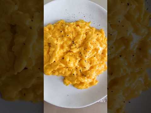 A secret to velvety, creamy scrambled eggs