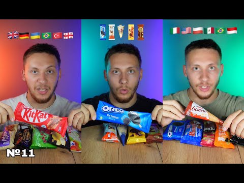 ASMR:ICE CREAM FLAG MUKBANG(Compilation).№11