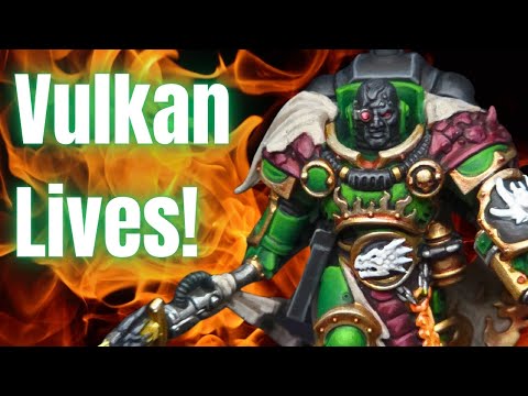 Painting Vulkan He’stan – Forgefather of the Salamanders