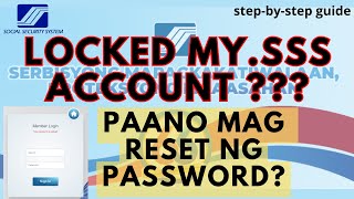 HOW TO UNLOCKED SSS ACCOUNT | HOW TO RESET LOCKED SSS ONLINE ACCOUNT | Forgot User ID and Password